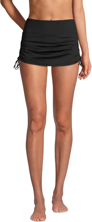 Lands' End Women's Plus Size Adjustable Swim Skirt