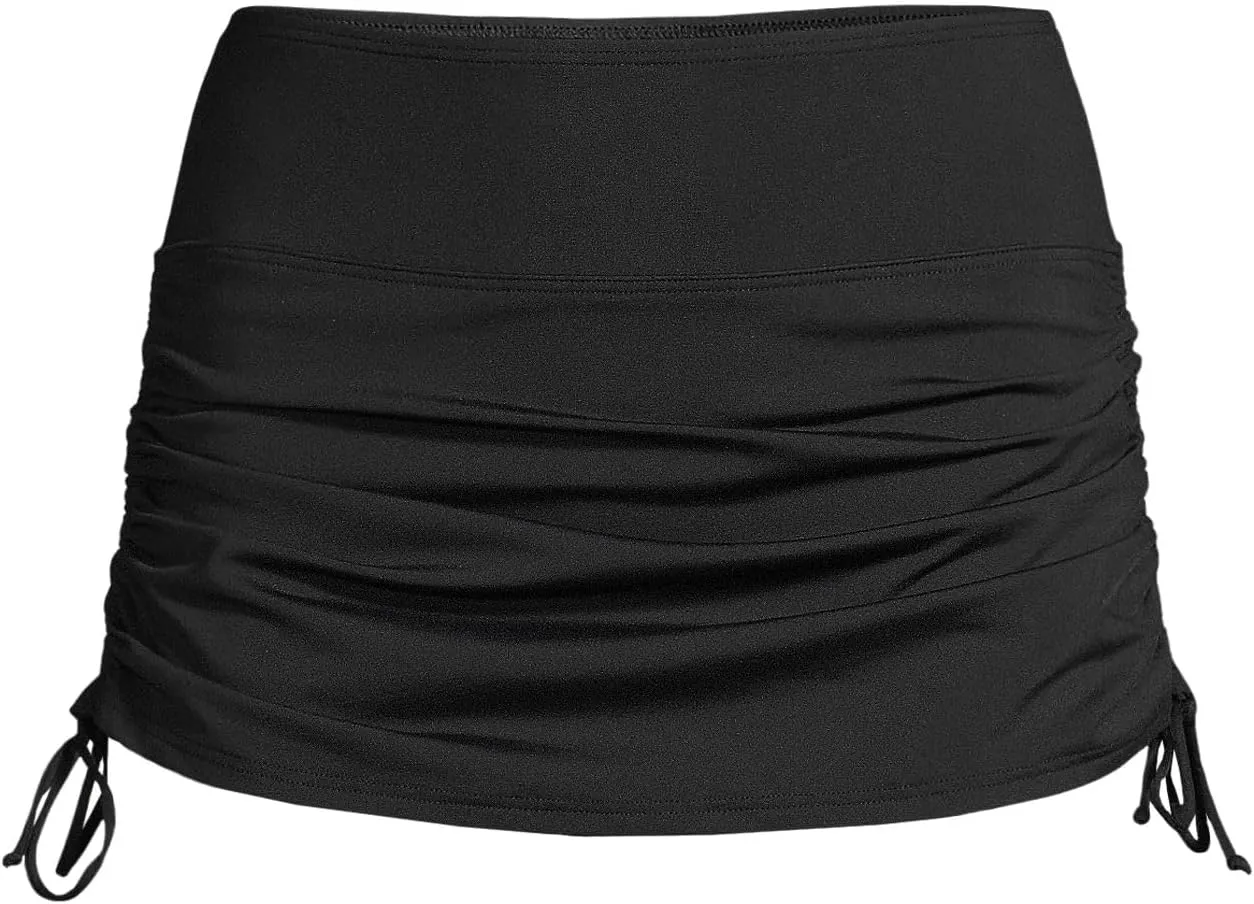 Lands' End Women's Plus Size Adjustable Swim Skirt