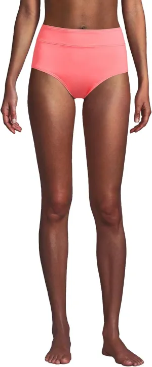 Lands' End Women's Tummy Control High Waisted Bikini Bottoms