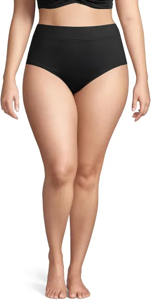 Lands' End Women's Tummy Control High Waisted Bikini Bottoms