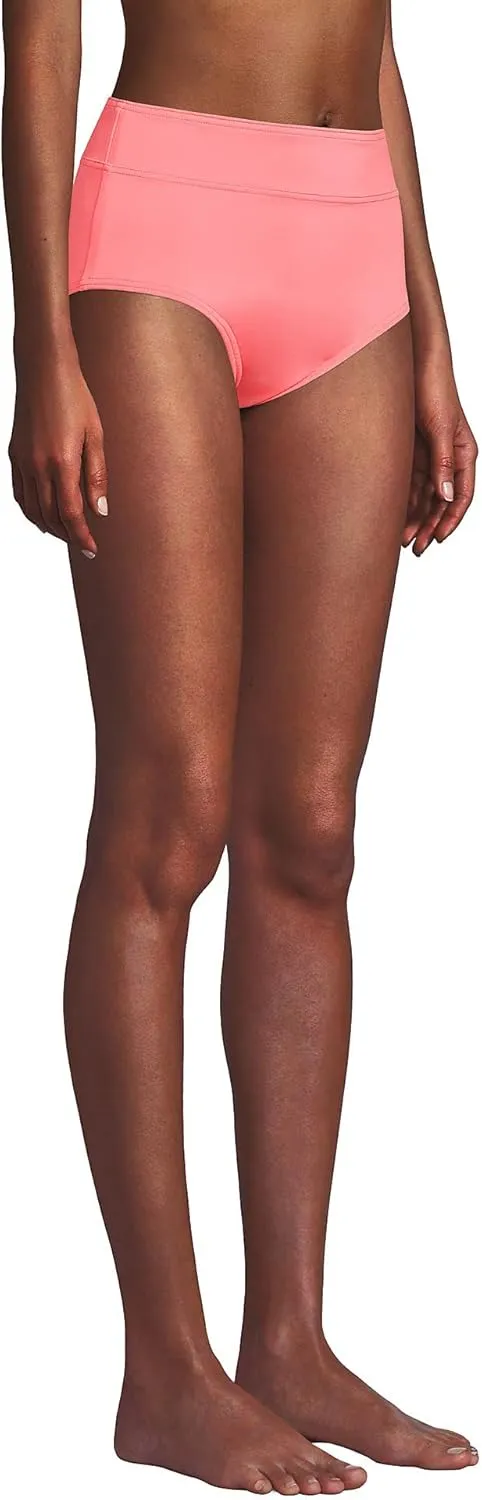 Lands' End Women's Tummy Control High Waisted Bikini Bottoms