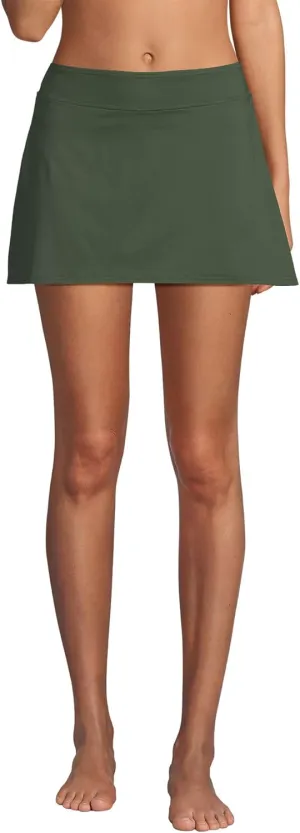 Lands' End Women's Tummy Control Skirt Swim Bottoms