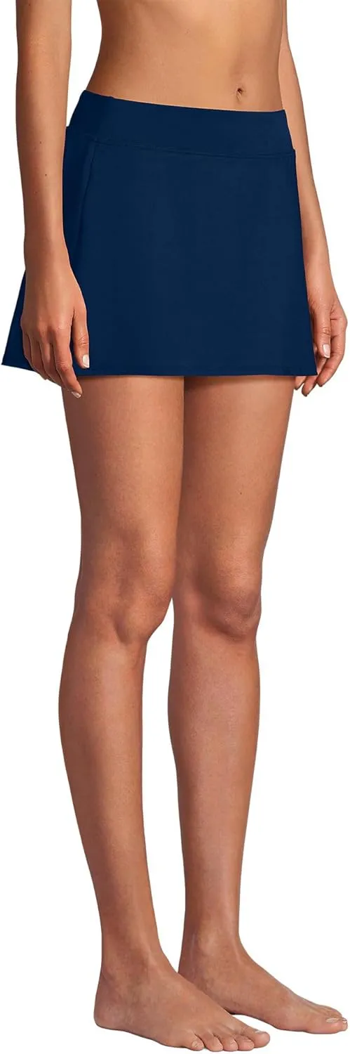Lands' End Women's Tummy Control Skirt Swim Bottoms