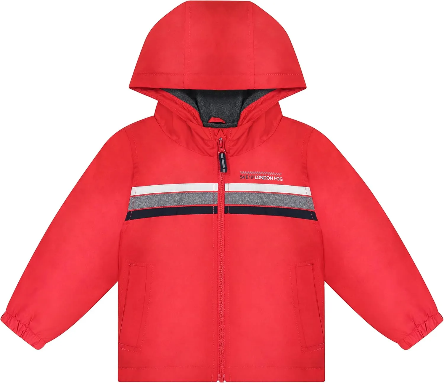 LONDON FOG Boys' Midweight Water Resistant Hooded Jacket