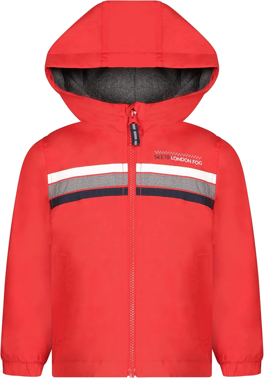 LONDON FOG Boys' Midweight Water Resistant Hooded Jacket