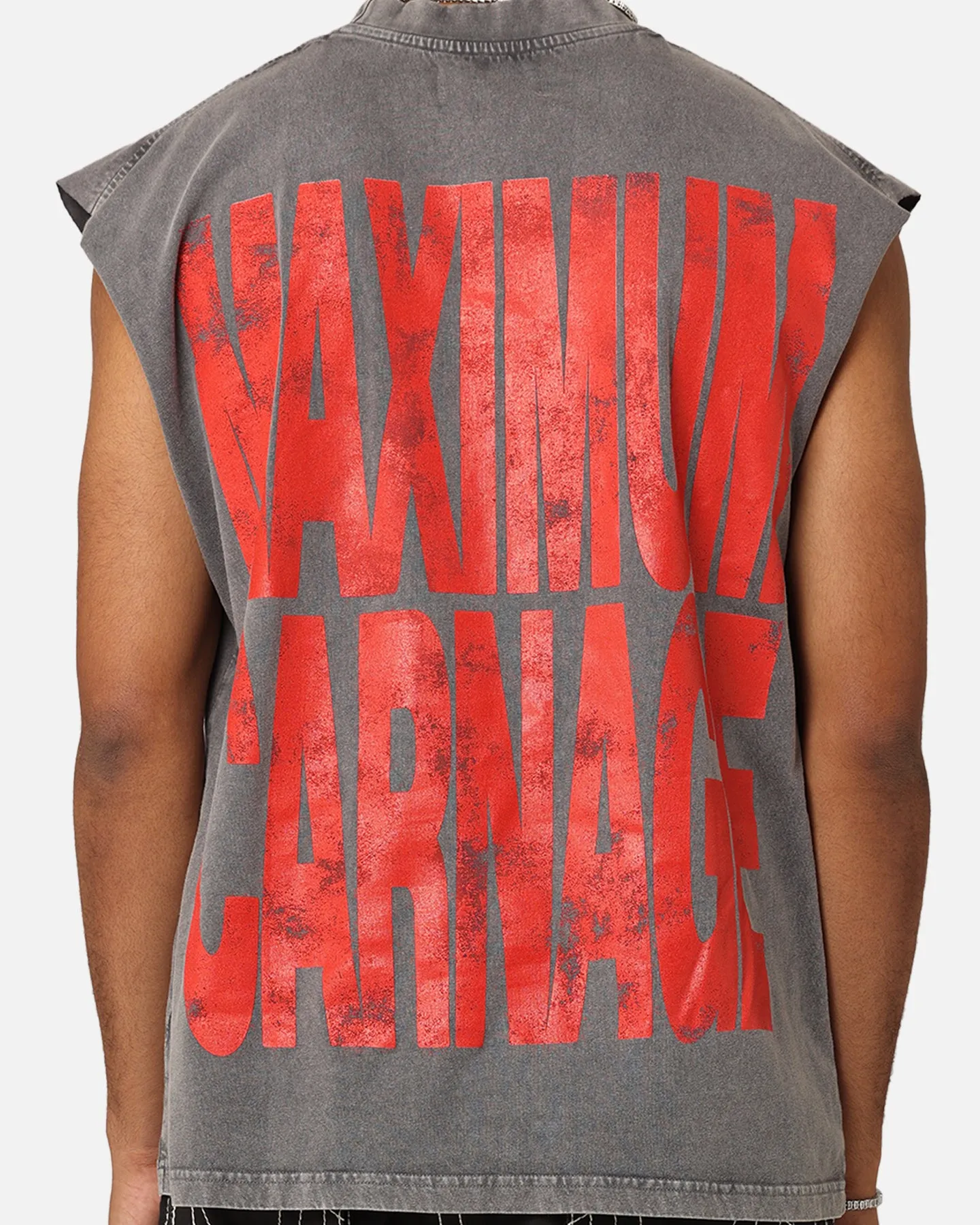 Marvel Spider-Man Maximum Carnage Muscle T-Shirt Charcoal
