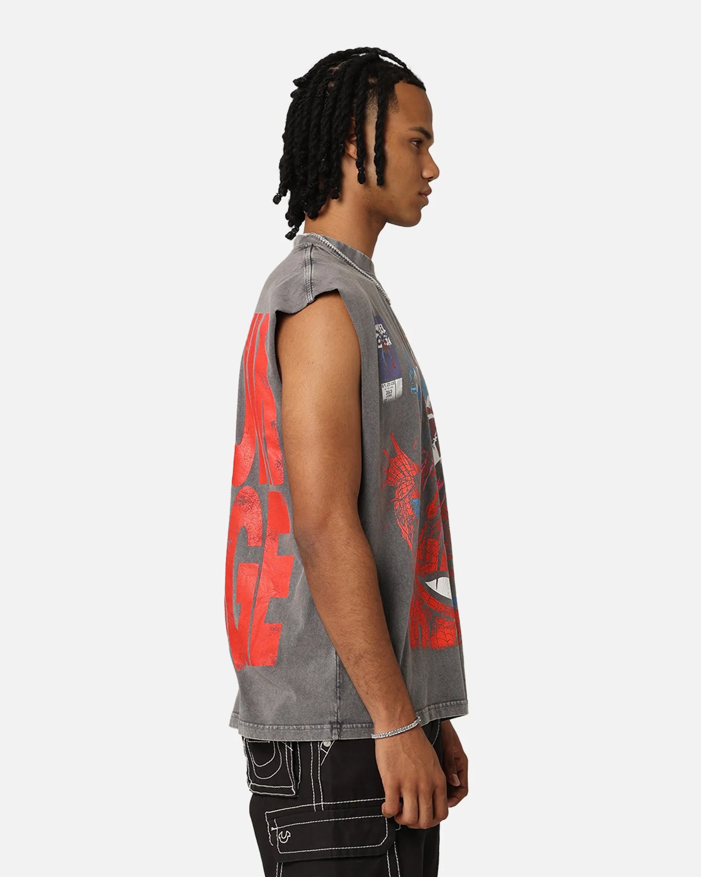 Marvel Spider-Man Maximum Carnage Muscle T-Shirt Charcoal