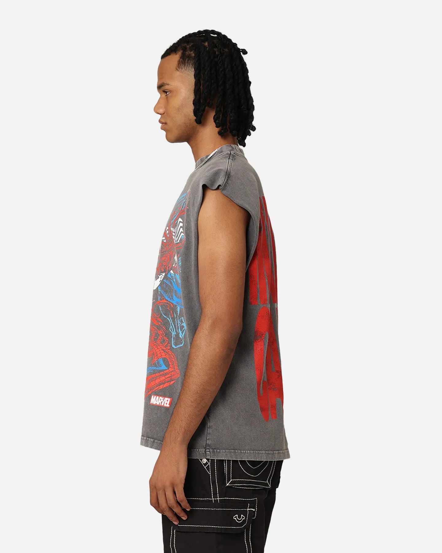 Marvel Spider-Man Maximum Carnage Muscle T-Shirt Charcoal