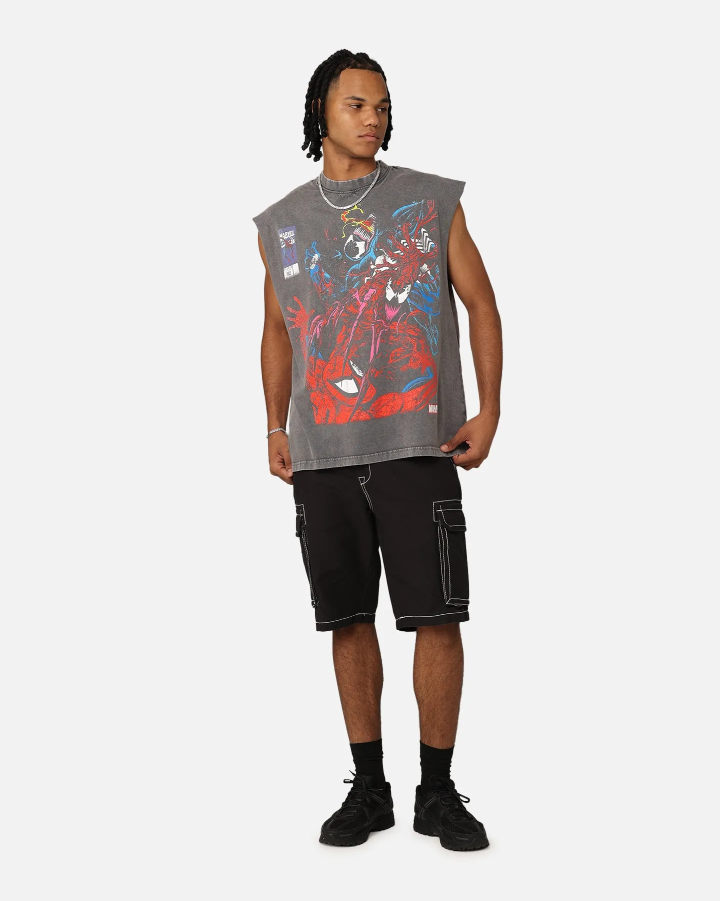 Marvel Spider-Man Maximum Carnage Muscle T-Shirt Charcoal