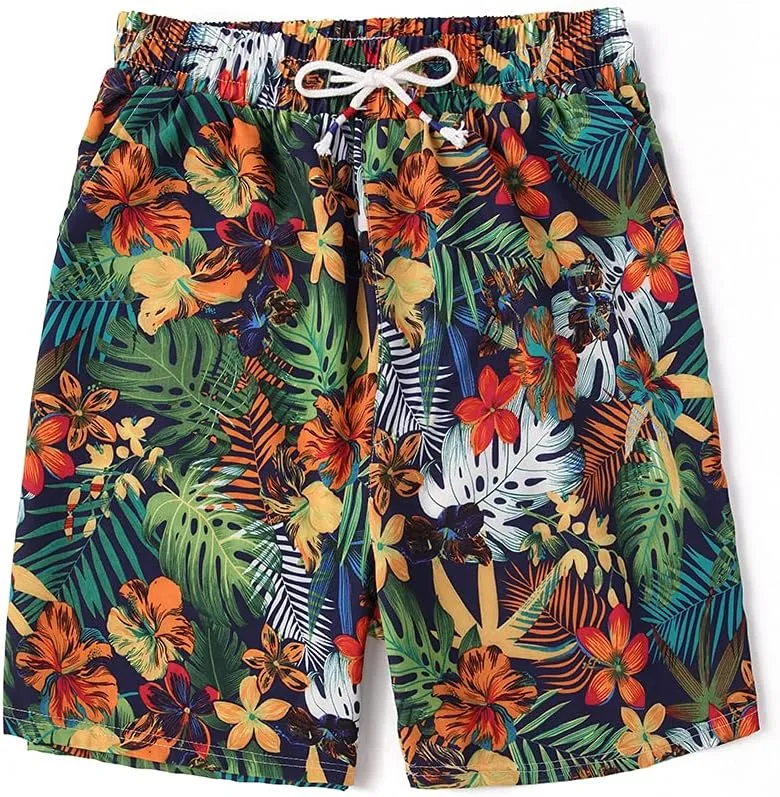 MCEDAR Men's Hawaiian Shirt and Short 2 Piece Vacation Outfits Sets Casual Button Down Beach Floral Suits with Bucket Hats