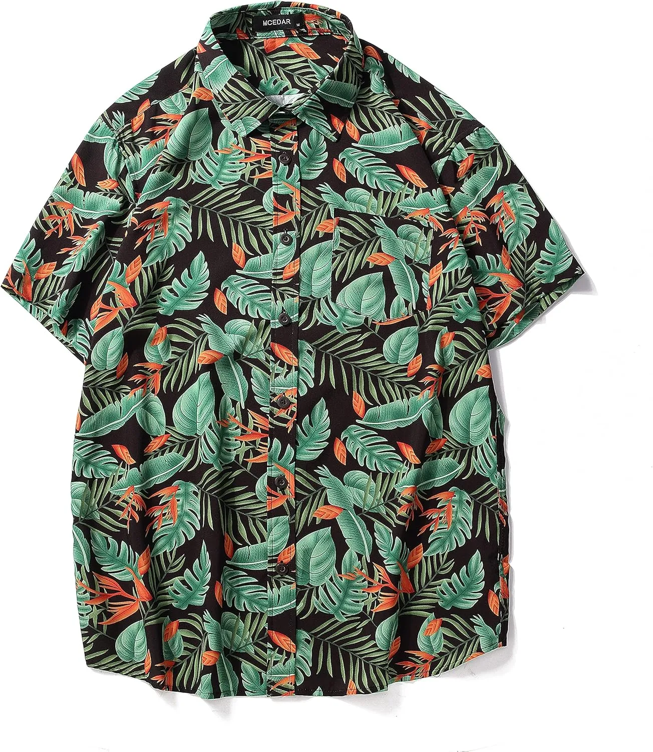 MCEDAR Men's Hawaiian Shirt and Short 2 Piece Vacation Outfits Sets Casual Button Down Beach Floral Suits with Bucket Hats