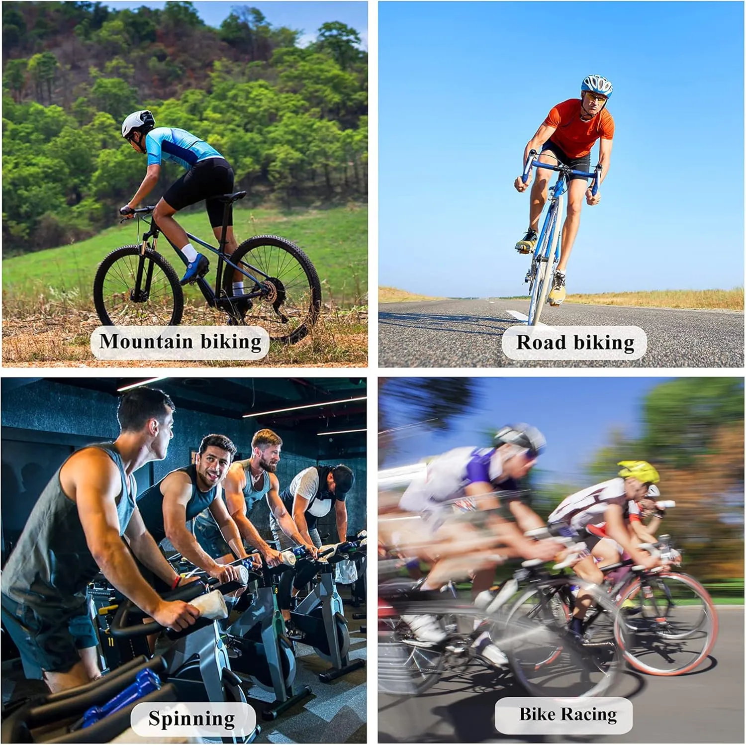 Men's Cycling Shorts Padded Biking Bottoms Team Bike Sportwear