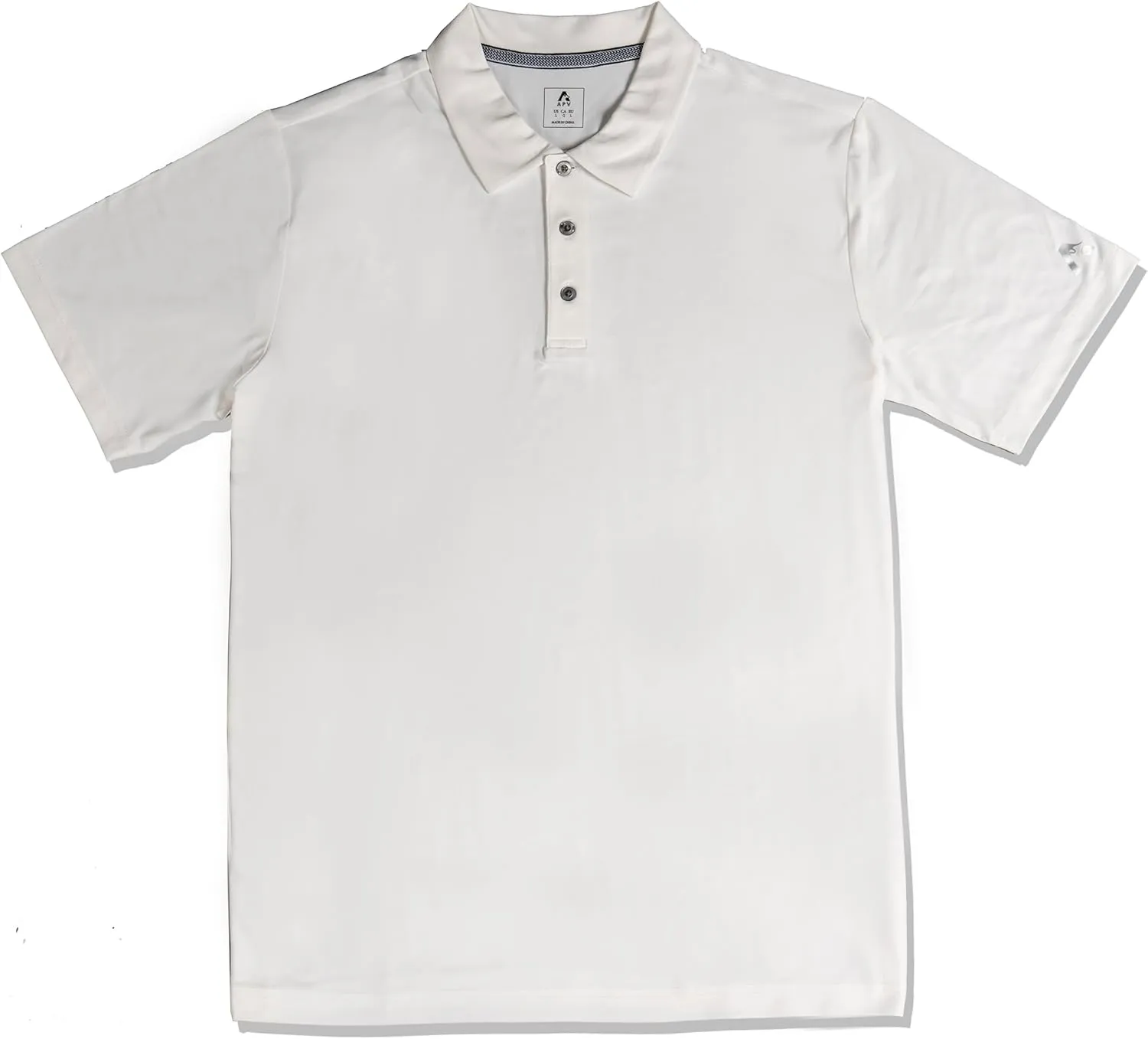 Men's Polo Shirts 3 Buttons Casual Work T Shirts Quick Dry Short Sleeve Golf Shirt