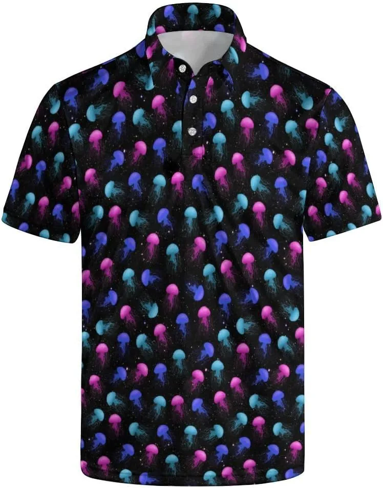 Men's Polo Shirts Golf Shirts for Men Quick-Dry Moisture Wicking Polo Shirt Short Sleeve Polo Shirts