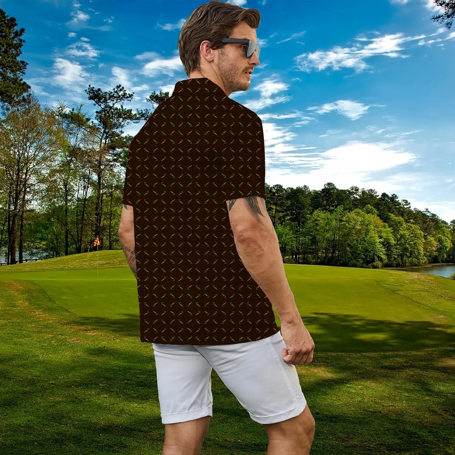 Men's Polo Shirts Short Sleeve Golf Polo Shirts Collared Tennis T-Shirt Golf Shirts for Men