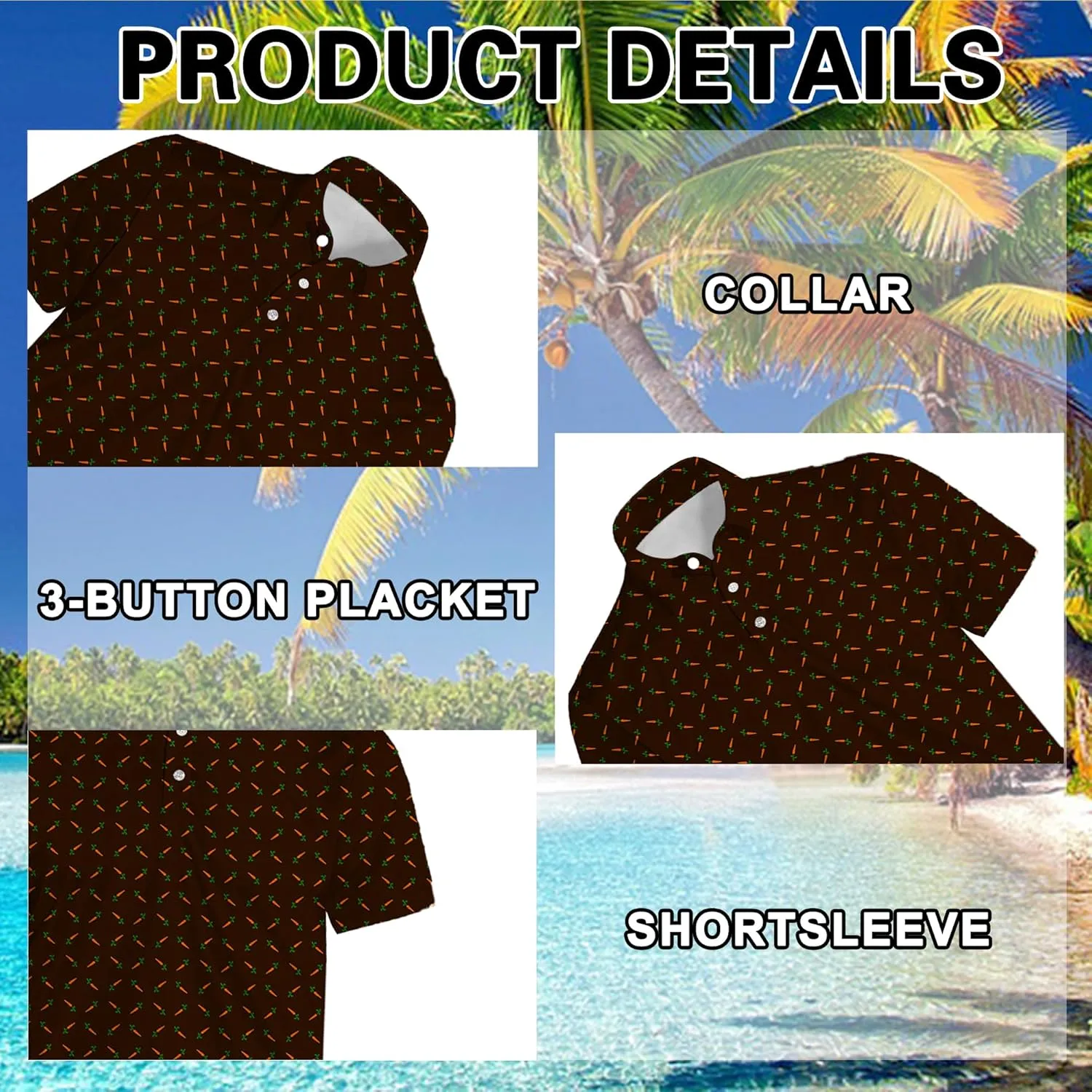 Men's Polo Shirts Short Sleeve Golf Polo Shirts Collared Tennis T-Shirt Golf Shirts for Men
