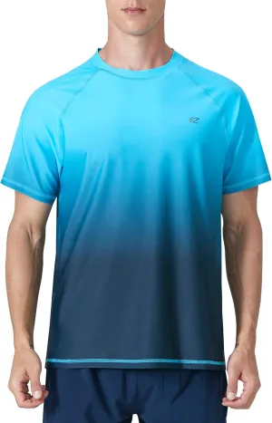 Men's Rash Guard Swim Shirts Summer UPF 50  UV Sun Protection Quick Dry Beach Fishing Water Shirts T Shirts for Men