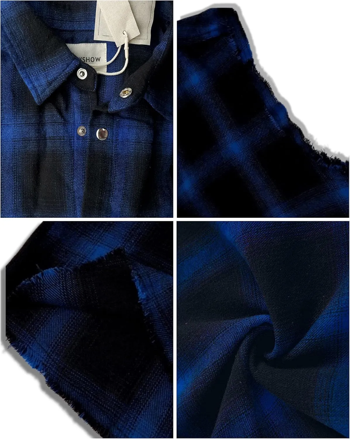 Men's Sleeveless Flannel Plaid Shirts Casual Button Down Cowboy Vest Shirts