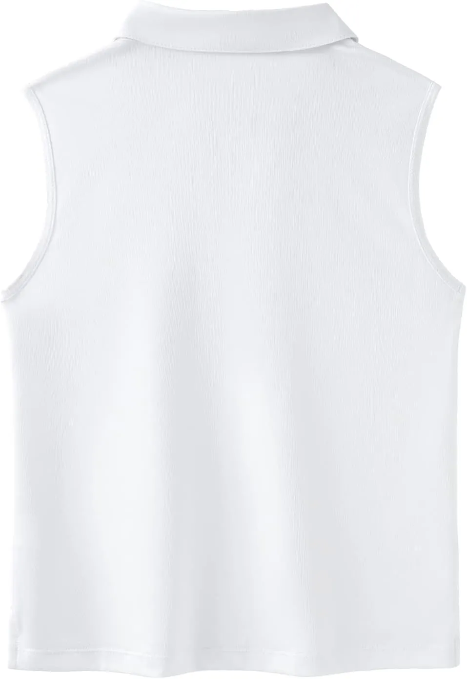 MERIABNY Girls Golf Polo Shirts Sleeveless V Neck Shirts for 5-12 Years