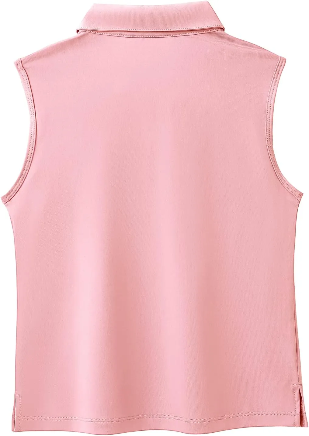 MERIABNY Girls Golf Polo Shirts Sleeveless V Neck Shirts for 5-12 Years