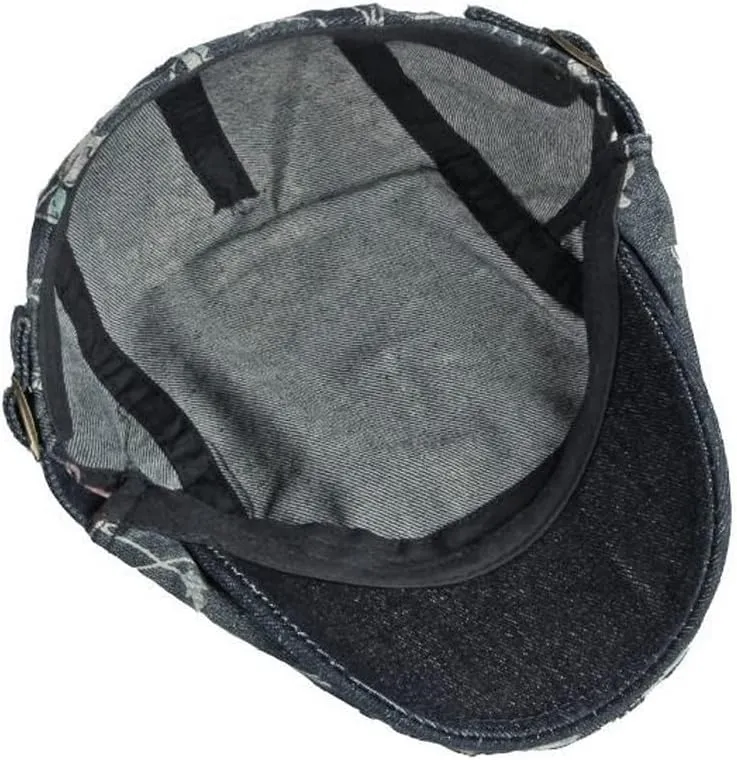 Newsboy Hats Adjustable Ivy Flat Cap Gatsby Cabbie Driving Beret for Men Women