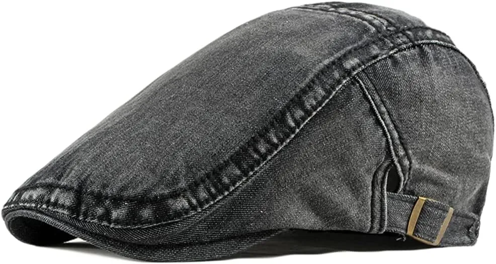 Newsboy Hats Adjustable Ivy Flat Cap Gatsby Cabbie Driving Beret for Men Women