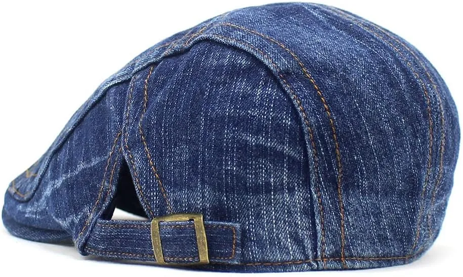 Newsboy Hats Adjustable Ivy Flat Cap Gatsby Cabbie Driving Beret for Men Women