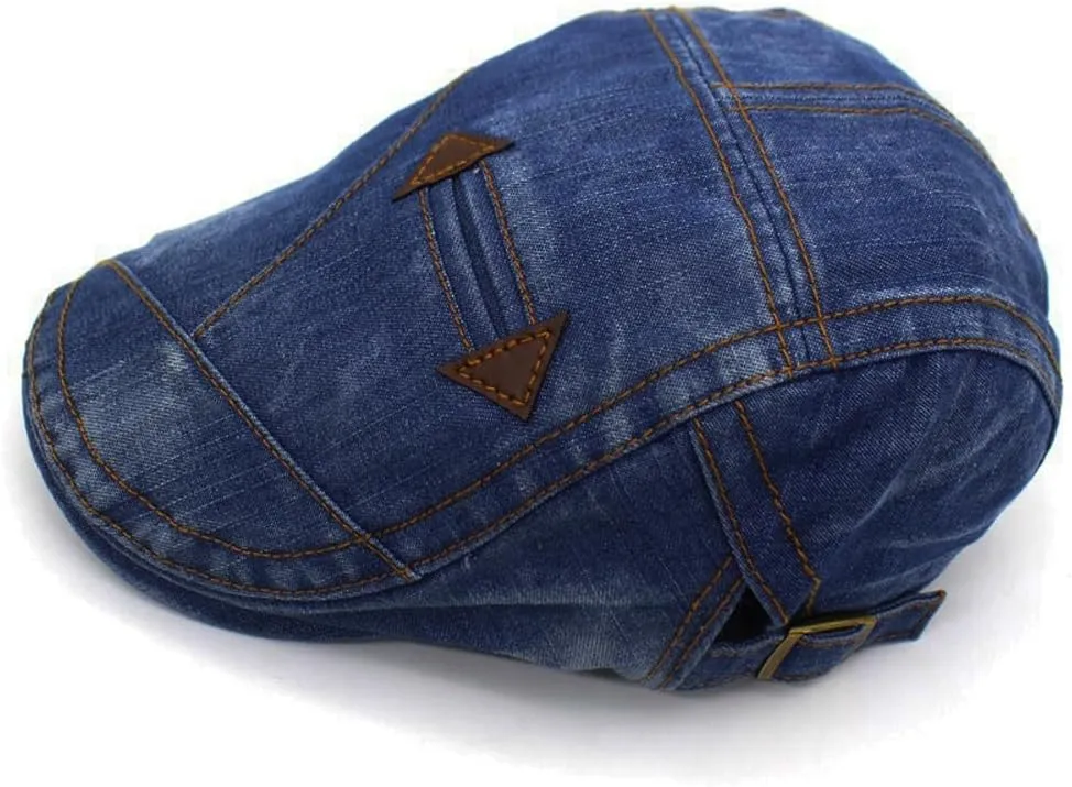 Newsboy Hats Adjustable Ivy Flat Cap Gatsby Cabbie Driving Beret for Men Women