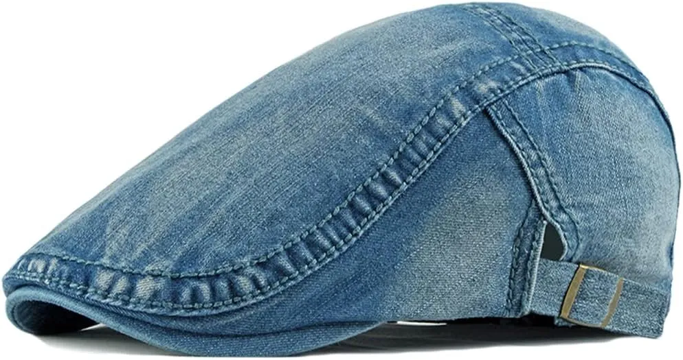 Newsboy Hats Adjustable Ivy Flat Cap Gatsby Cabbie Driving Beret for Men Women