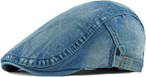 Newsboy Hats Adjustable Ivy Flat Cap Gatsby Cabbie Driving Beret for Men Women