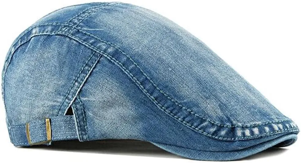 Newsboy Hats Adjustable Ivy Flat Cap Gatsby Cabbie Driving Beret for Men Women