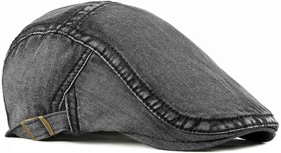 Newsboy Hats Adjustable Ivy Flat Cap Gatsby Cabbie Driving Beret for Men Women