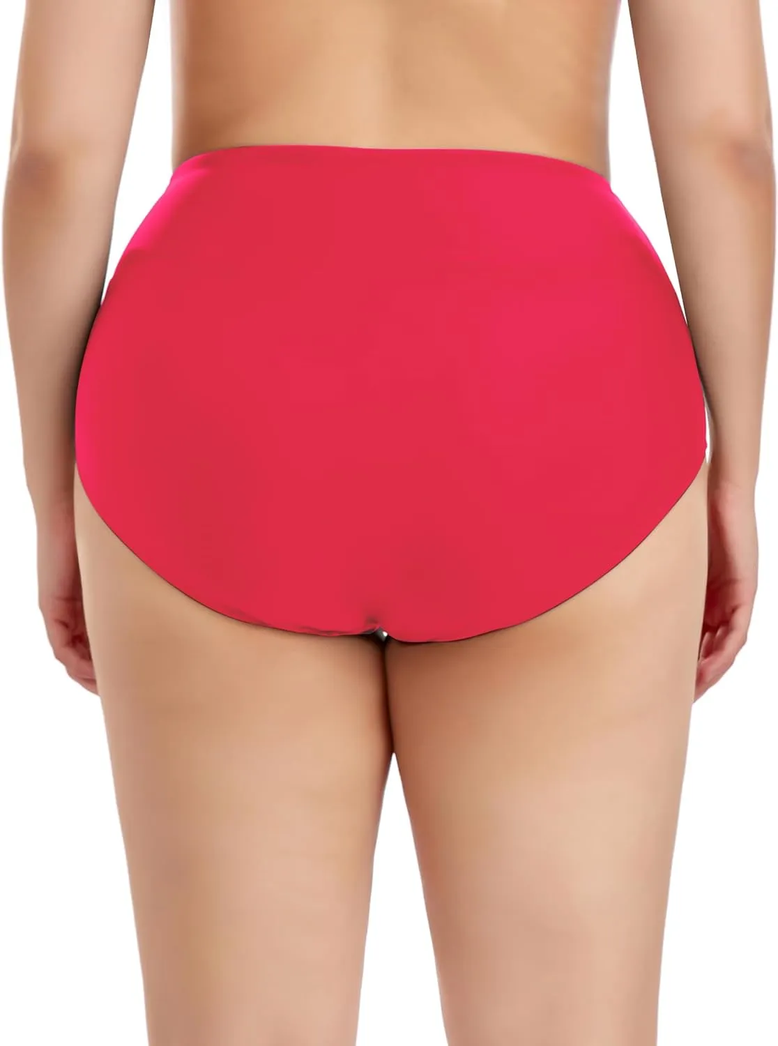 Ocean Blues Women's Plus Size High Waisted Bikini Bottom Full Coverage Swim Bottom