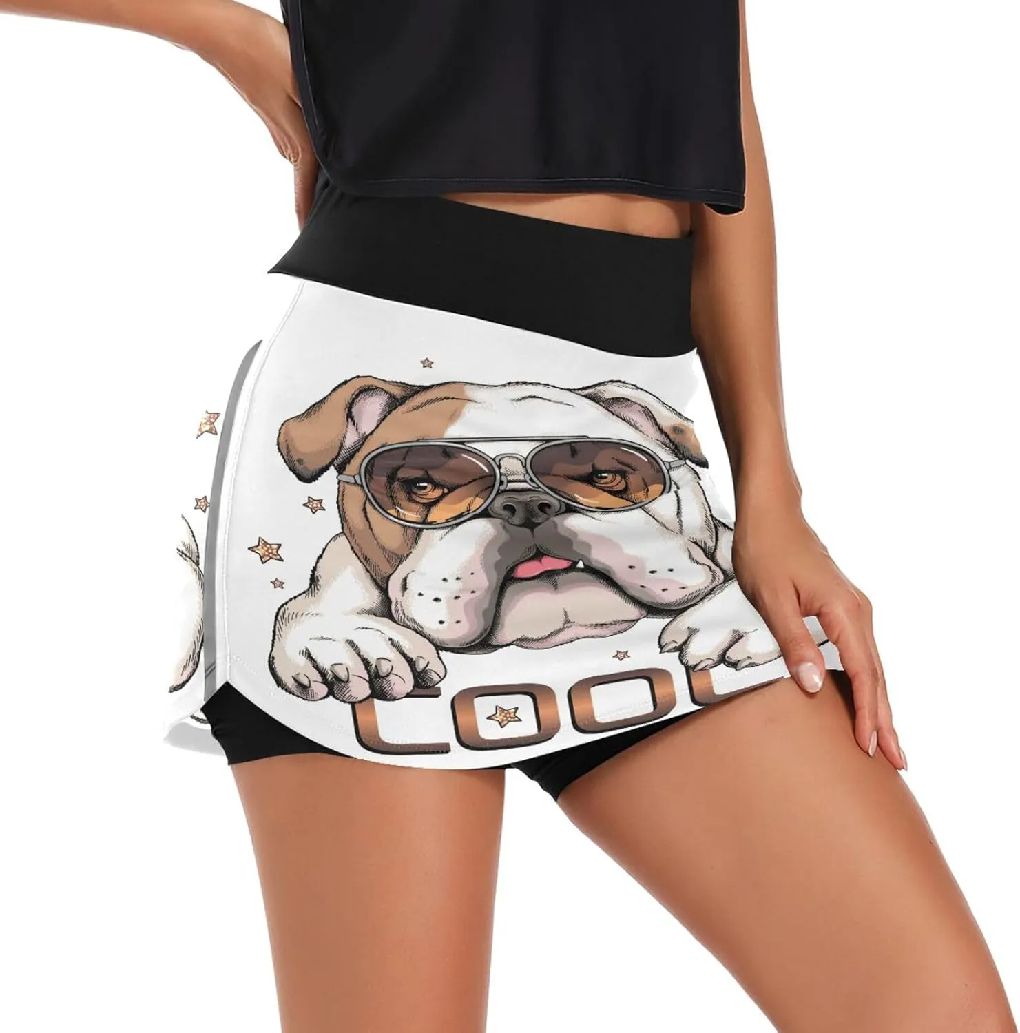 Plaaee Tennis Skirts for Women Green Leprechaun Hats St.Patrick's Day Golf Athletic Skorts Workout Running Shorts S