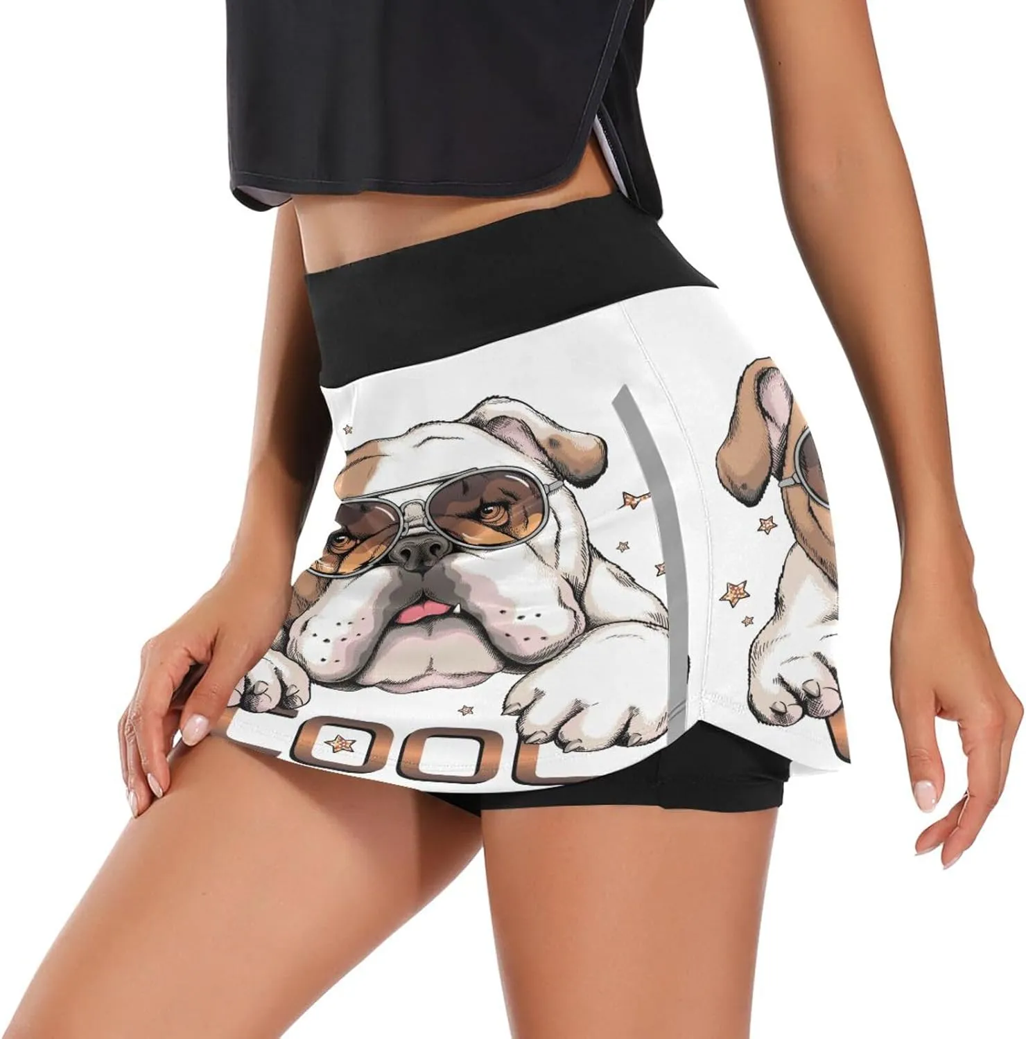 Plaaee Tennis Skirts for Women Green Leprechaun Hats St.Patrick's Day Golf Athletic Skorts Workout Running Shorts S