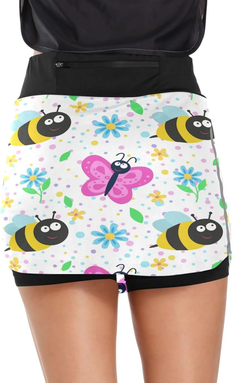 Plaaee Tennis Skirts for Women Green Leprechaun Hats St.Patrick's Day Golf Athletic Skorts Workout Running Shorts S