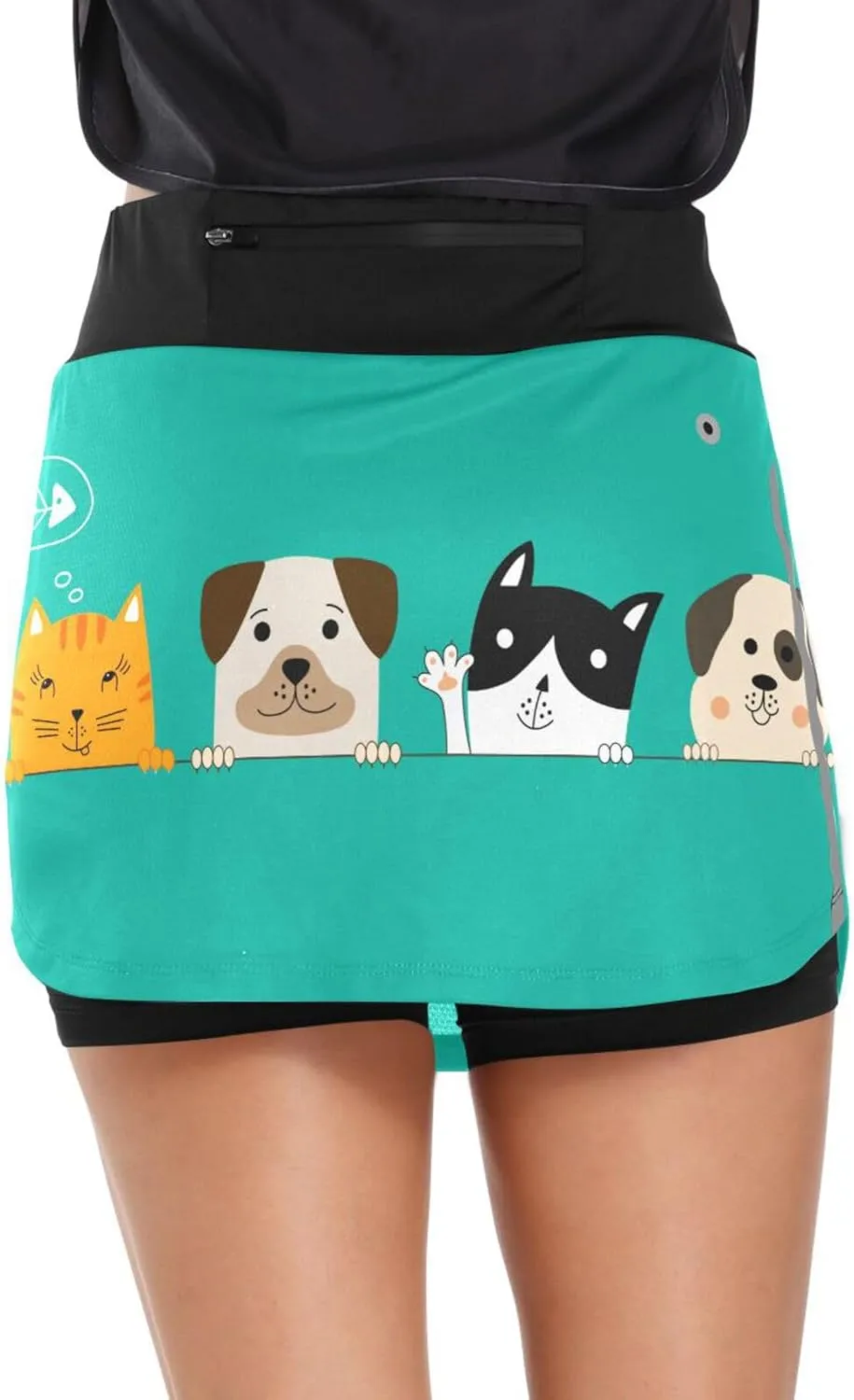 Plaaee Tennis Skirts for Women Green Leprechaun Hats St.Patrick's Day Golf Athletic Skorts Workout Running Shorts S