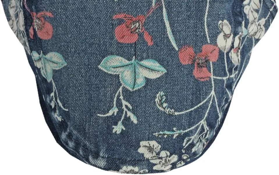 Quanhaigou Unisex Denim Newsboy Hats Flat Ivy Gatsby Cabbie Driving Berets Hat Cotton Dad Cap for Men Women
