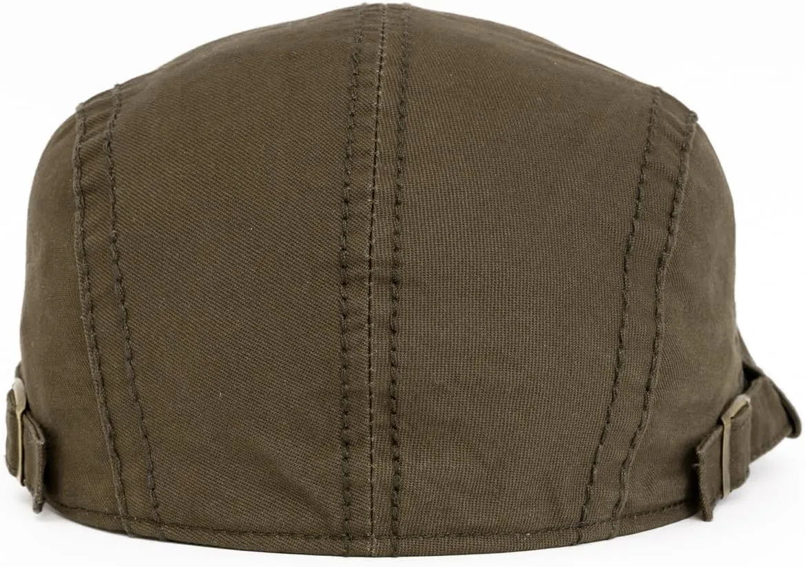 Quanhaigou Unisex Denim Newsboy Hats Flat Ivy Gatsby Cabbie Driving Berets Hat Cotton Dad Cap for Men Women