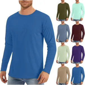 Rash Guard for Men Long Sleeve Swim Shirt Quick Dry UPF 50  Fishing Tshirt for Outdoor UV Sun Protection Beach Shirts