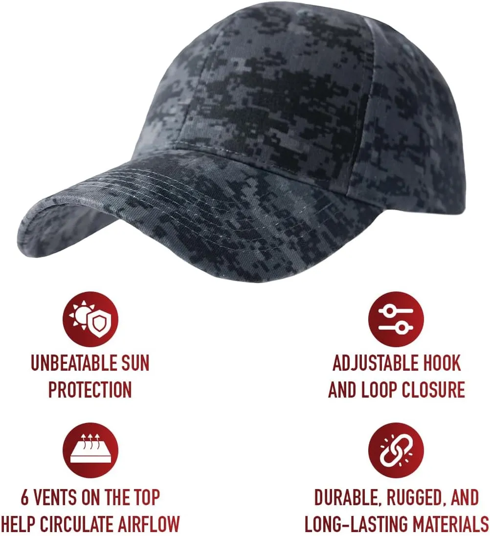 Rothco Supreme Camo Low Profile Cap  Adjustable Rugged Outdoor Baseball Hat