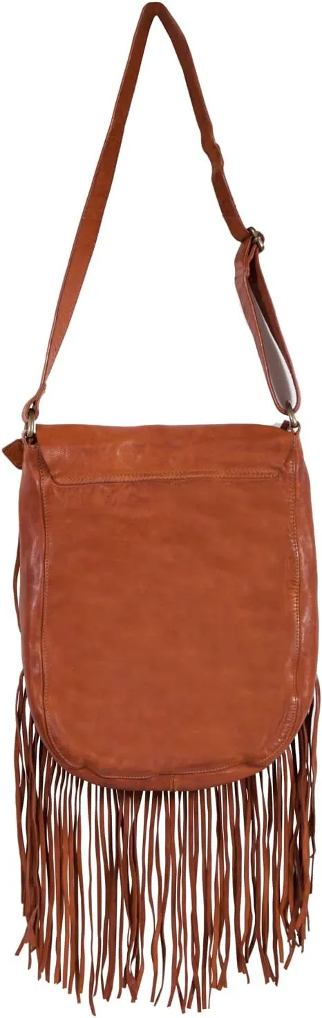 Scully Women's Soft Leather Fringe Crossbody Bag - B180