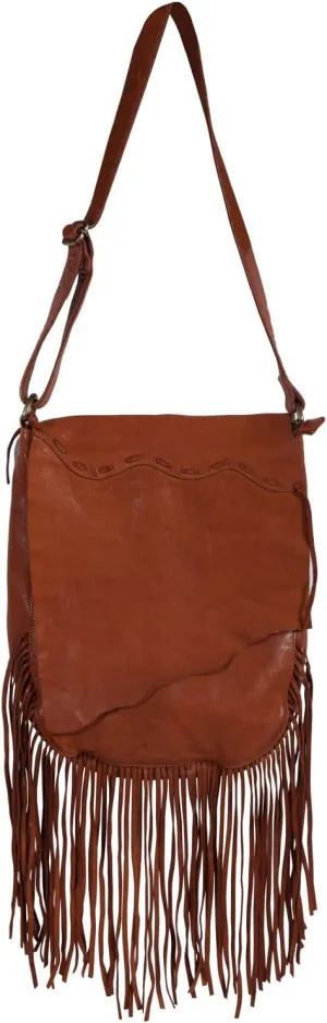 Scully Women's Soft Leather Fringe Crossbody Bag - B180