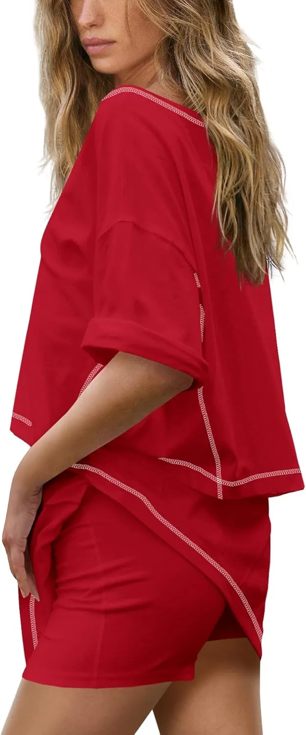 SENSERISE Womens Workout Sets Tennis Skirt Set Crop Tops and Skirts with Pockets Summer Athletic Outfits