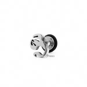Stainless Steel Scorpion Fake Plug Earring - Silver