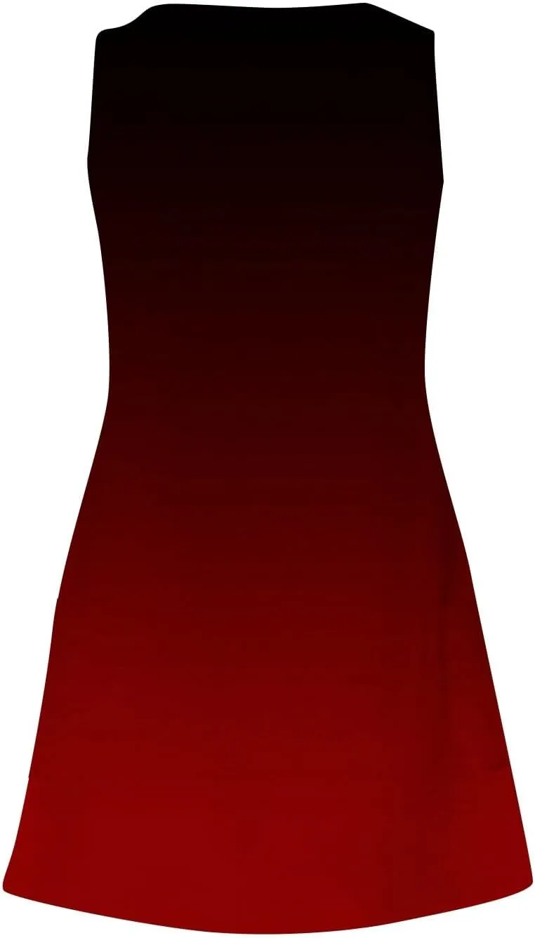Summer Dresses for Women 2025 Casual V Neck Sleeveless Sundresses Boho Tank Dress Beach Dresses with Pockets