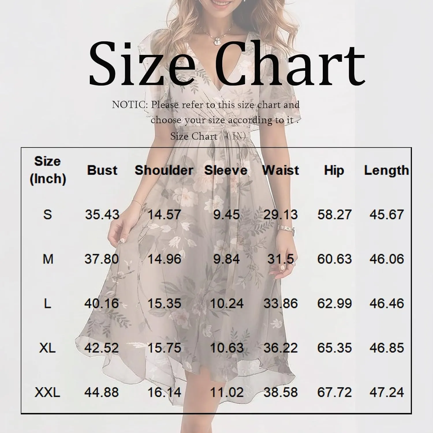 Summer Floral Dresses for Women 2025 Midi Chiffon Dresses Wedding Guest Dress V Neck Short Sleeve Tie Waist Ruffled Hem