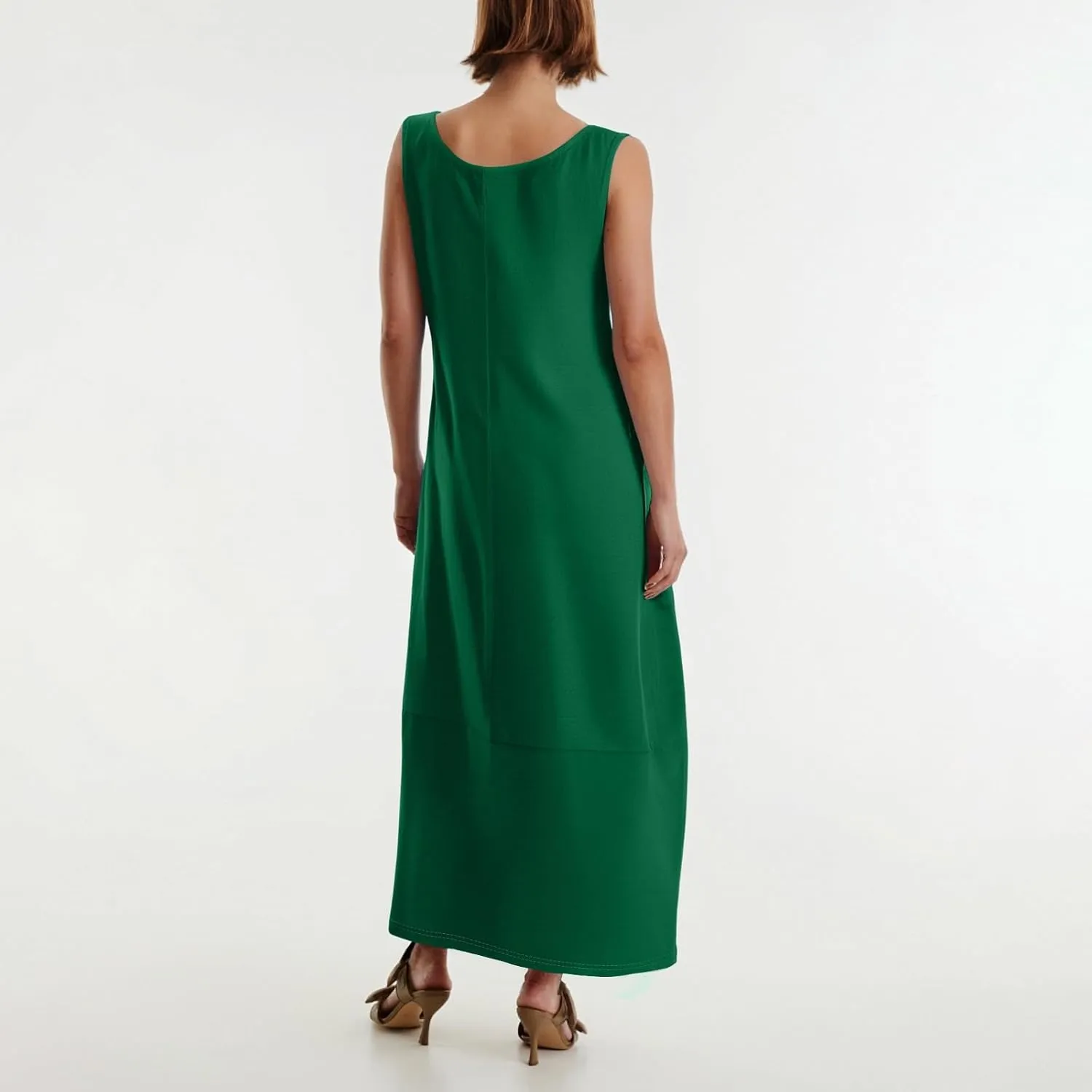 Tank Dress Casual Summer Boho Flowy Maxi Dresses with Pockets Cute Long Midi Sundresses for Beach Vacation Tunic Dress
