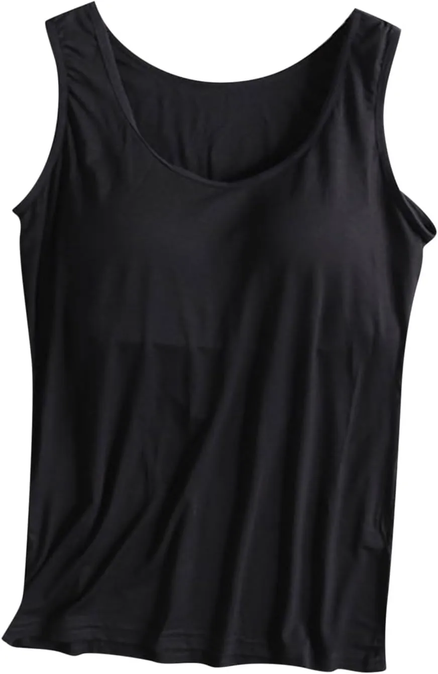 Tank Tops for Women No Steel Rings Bottom Casual Underwear Yoga Sports Camisole with Chest Pad Summer Vest