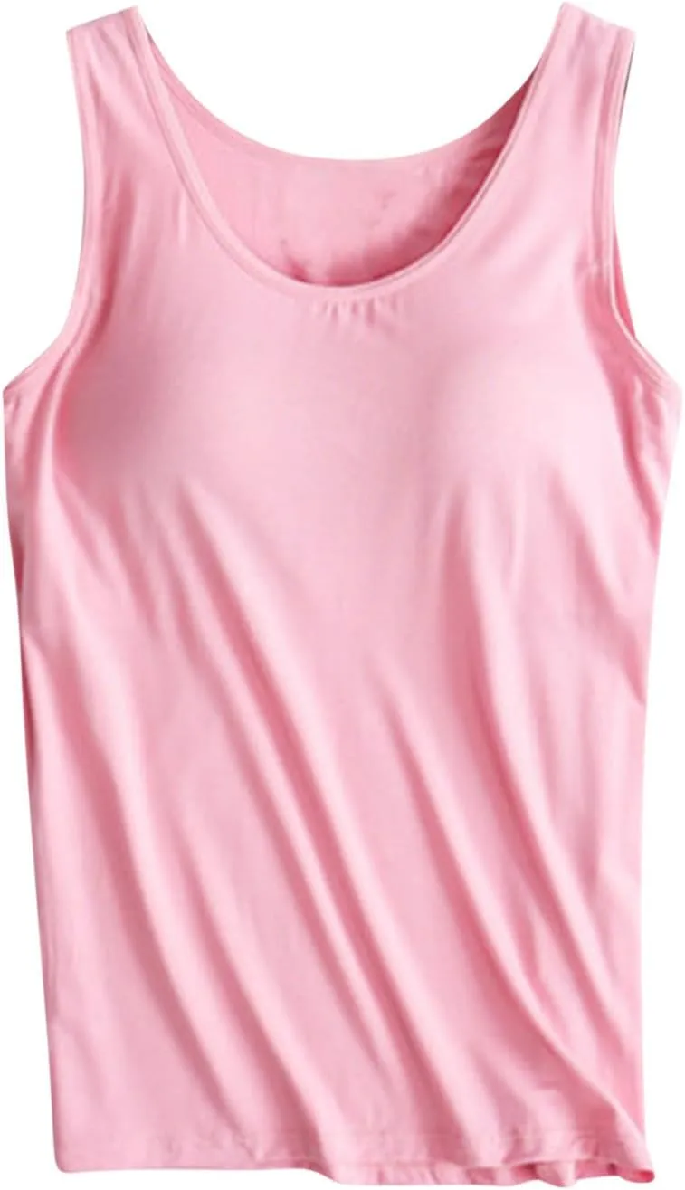 Tank Tops for Women No Steel Rings Bottom Casual Underwear Yoga Sports Camisole with Chest Pad Summer Vest